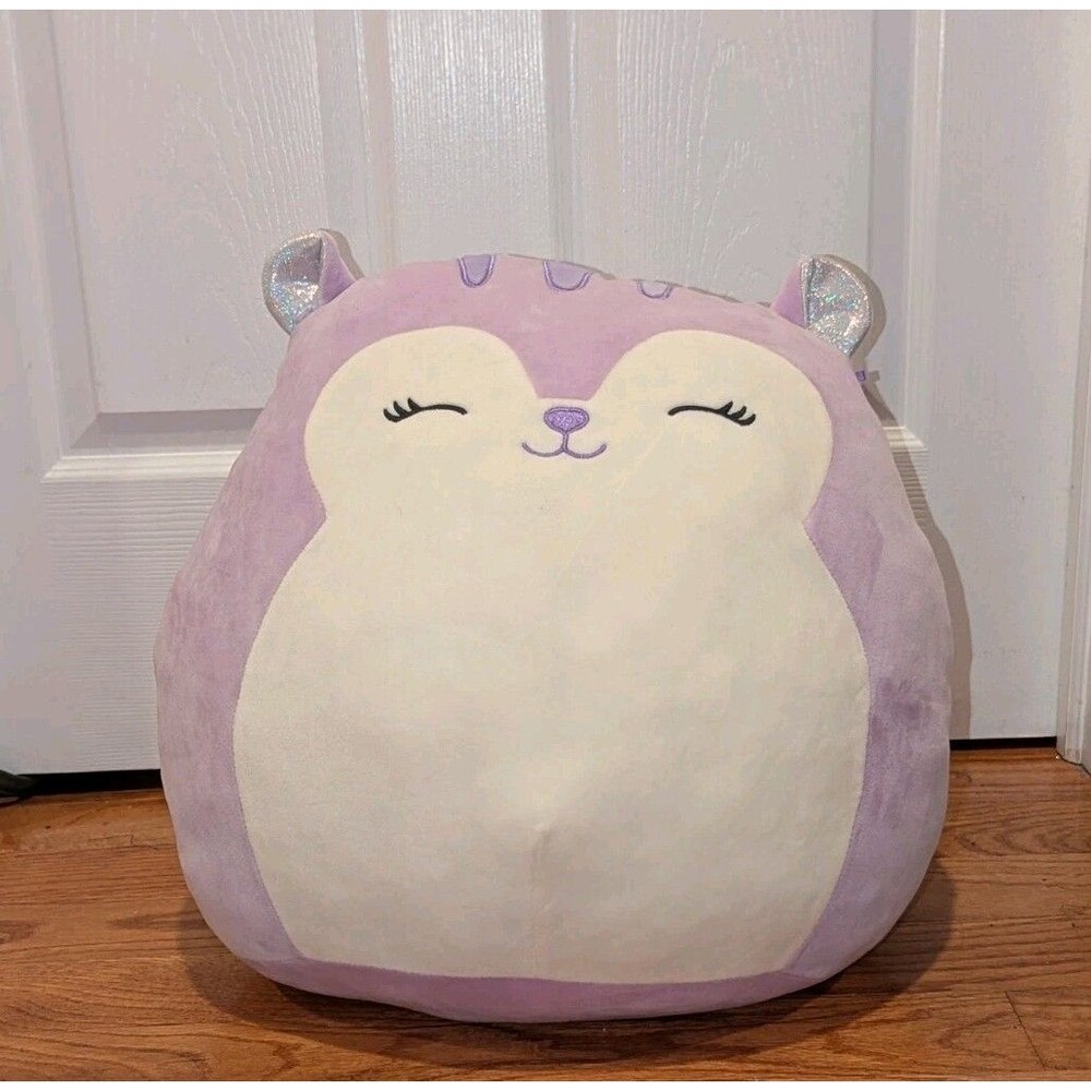 16” Sydnee the Squirrel‎ Squishmallow – Purple, Rare, No Tags